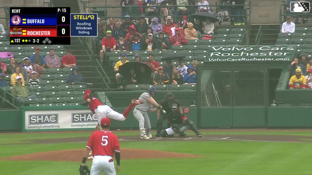 Sean Keys homers (14) on a fly ball to center field.