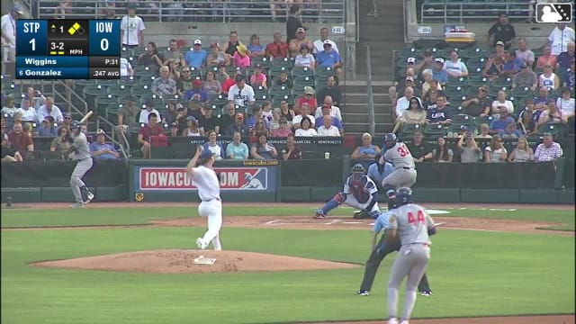 Gabriel Gonzalez singles on a line drive to right fielder Owen Miller. Aaron Sabato scores. Hendry Mendez scores.