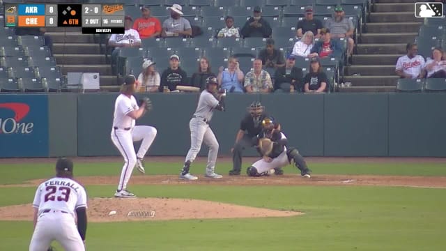 Jaison Chourio homers (2) on a fly ball to left center field. Nick Mitchell scores.