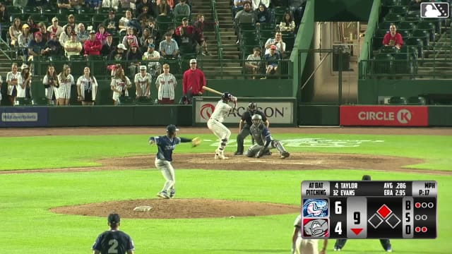 Devin Taylor singles on a sharp line drive to right fielder Caleb Shpur. Casey Yamauchi scores.