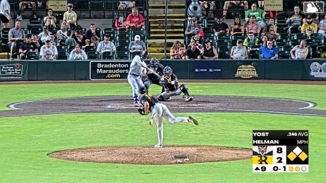 Nathan Helman In play, run(s) to Jordan Yost