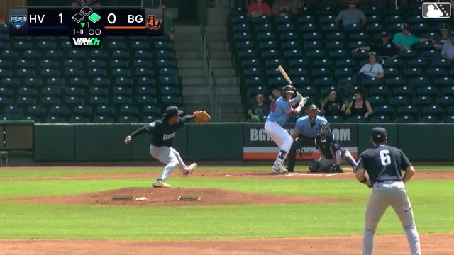 Nathan Flewelling homers (14) on a fly ball to center field. Aidan Smith scores.