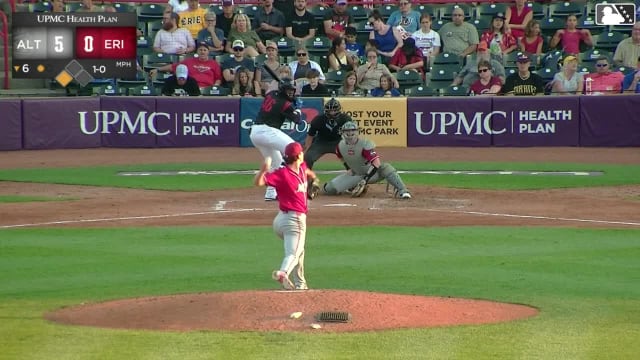 Zyhir Hope homers (1) on a fly ball to center field. Patrick Lee scores.
