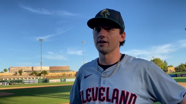 Chase DeLauter on his two-run homer, more