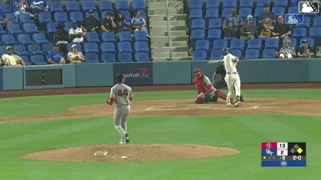 Chase Harlan homers (9) on a fly ball to left field. Bryan Gonzalez Garcia scores.