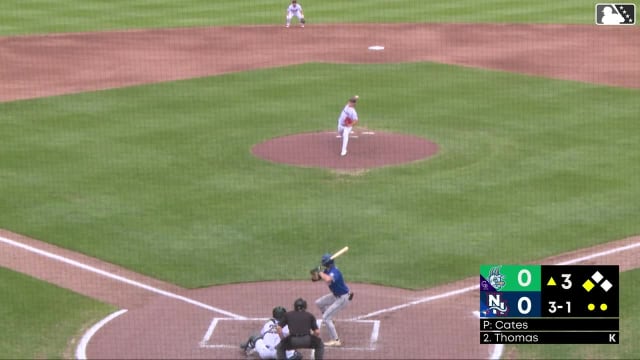 Jared Thomas homers (2) on a fly ball to right field. Jimmy Obertop scores.