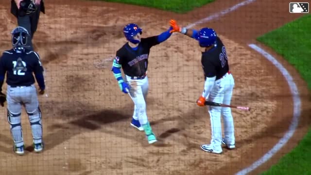 Drew Gilbert's first home run of the season
