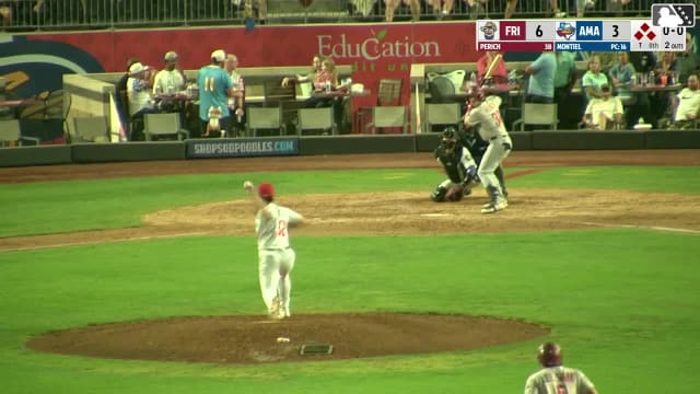 Rafe Perich singles on a line drive to right fielder Avery Owusu-Asiedu. Max Wagner scores. Marcus Lee Sang to 3rd. Sebastian Walcott to 2nd.