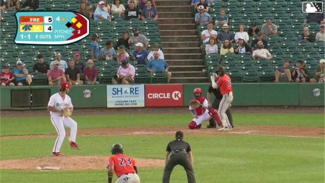 Enddy Azocar singles on a sharp line drive to center fielder Griffin Burkholder. Yasmil Bucce scores. Fernando Peguero to 2nd.