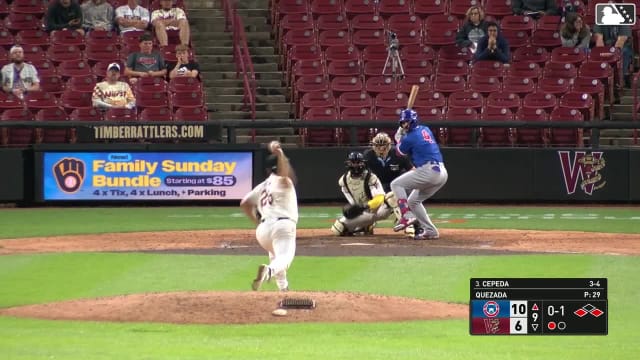 Angel Cepeda homers (8) on a fly ball to left center field. Reginald Preciado scores. Jose Escobar scores.