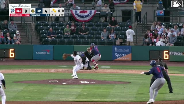 Javier Mogollon singles on a line drive to right fielder Nicandro Aybar. Nathan Archer scores. Billy Carlson to 3rd.