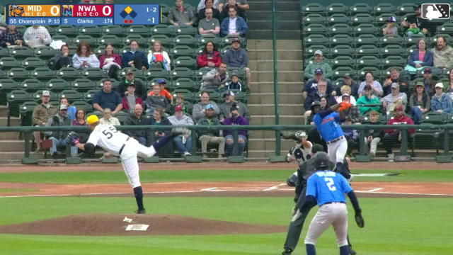 Chandler Champlain's first strikeout of the game