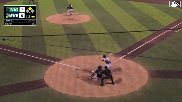 Carlos Jimenez triples (5) on a line drive to right fielder Cam Maldonado. Carter Dorighi scores.