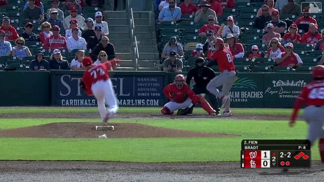 Gavin Fien clears the bases with a double