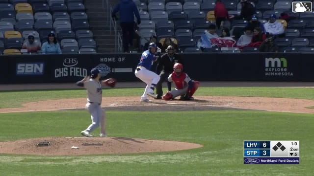 Emmanuel Rodriguez homers (4) on a fly ball to right field.