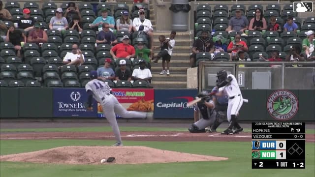 Luis Vázquez strikes out swinging.
