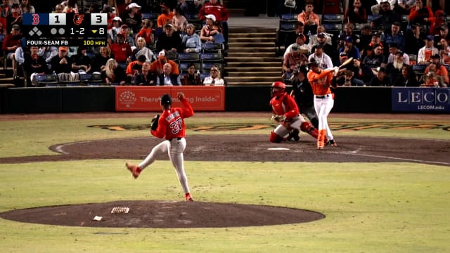 Anthony Eyanson reaches 100.2 mph with a fastball