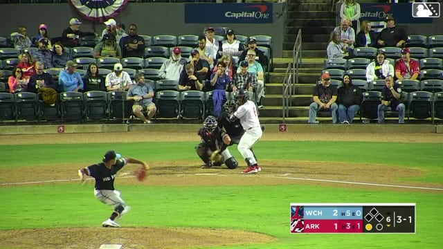 Michael Arroyo homers (2) on a line drive to right center field.