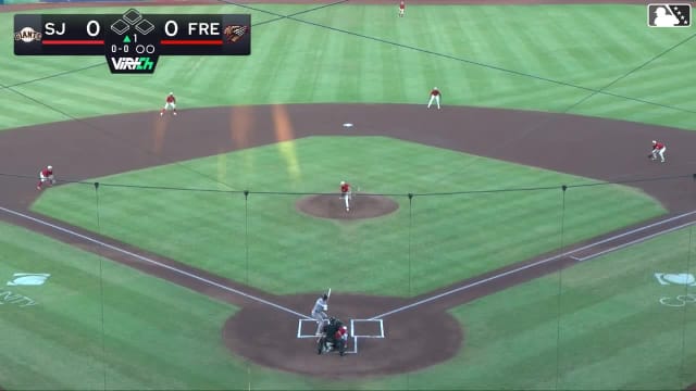 Josuar Gonzalez homers (3) on a fly ball to left center field.