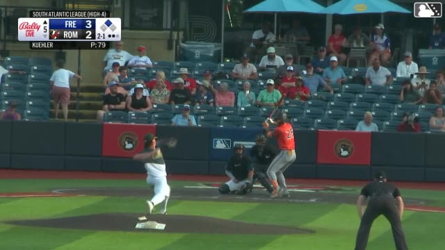 Wehiwa Aloy homers (14) on a fly ball to center field. Payton Eeles scores.