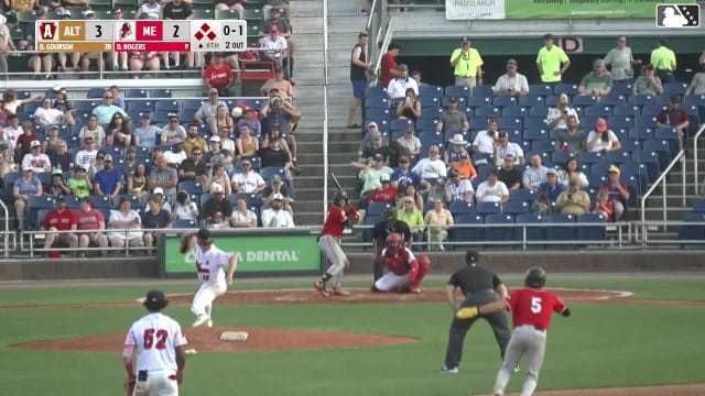 Duce Gourson hits a grand slam (6) to center field. Will Taylor scores. Matt King scores. Keiner Delgado scores.
