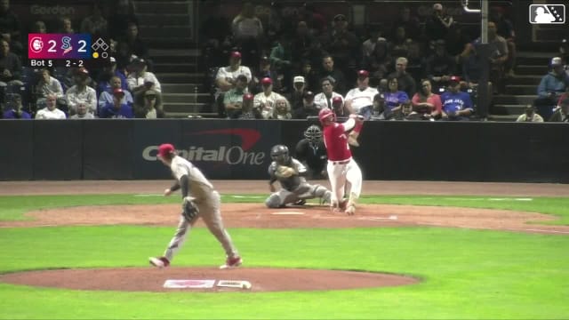 Jack Mahoney's seventh K in NWL Game 1