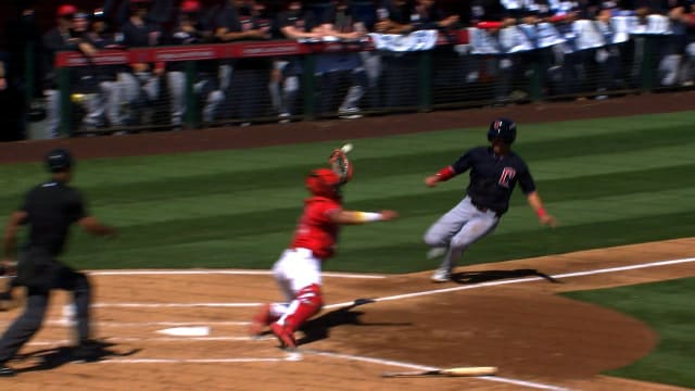 Jaison Chourio drives in Milan Tolentino