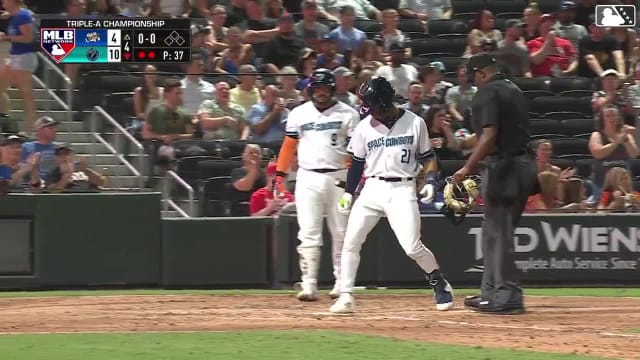 Brice Matthews' solo home run