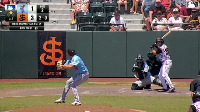 Lorenzo Meola singles on a ground ball to left fielder Aiden Taurek. Dario Reynoso scores. Lorenzo Meola to 2nd.