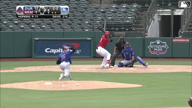 Chase Davis strikes out swinging.