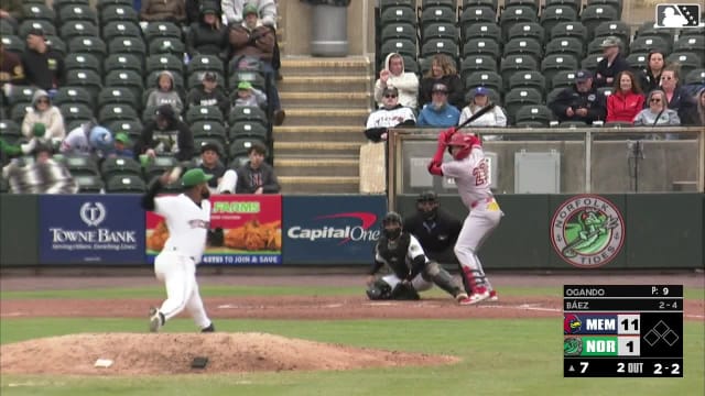 Gerald Ogando In play, no out to Joshua Báez