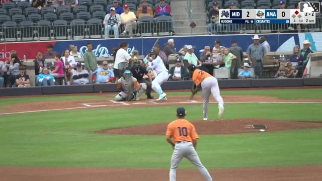Demetrio Crisantes singles on a sharp line drive to center fielder Ryan Lasko. Ben McLaughlin scores.