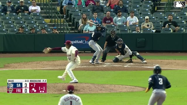 Ethan Salas singles on a line drive to left fielder Orlando Martinez. Francisco Acuna scores. Kai Murphy to 3rd.