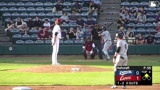 Braxton Ashcraft records his fifth strikeout