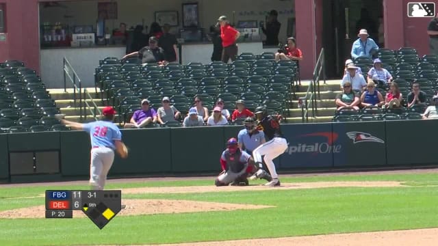 Stiven Martinez homers (6) on a fly ball to left field. Braylon Whitaker scores.