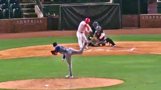 Brooks Auger strikes out three in Fall League debut