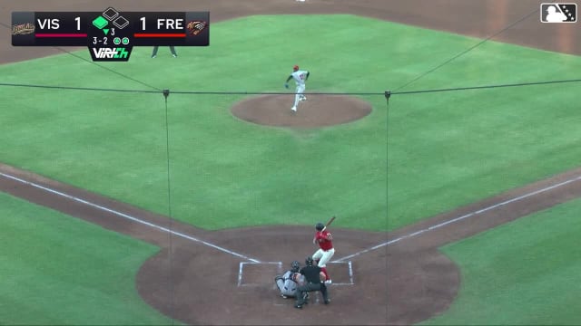 Cristian Arguelles singles on a ground ball to center fielder Brayden Dowd. Juan Martinez scores.