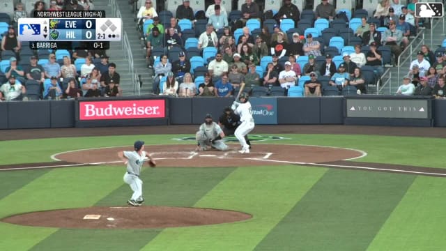 Alberto Barriga homers (7) on a line drive to right field.