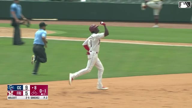 Sebastian Walcott's solo home run