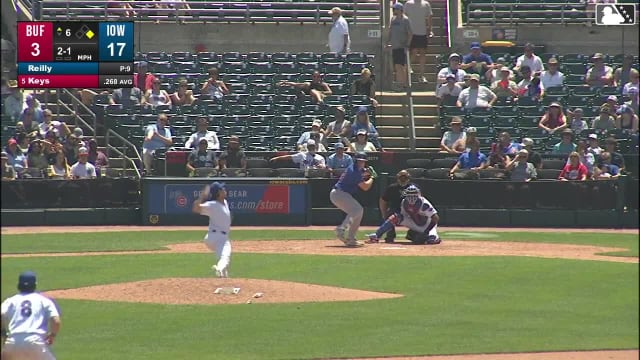 Sean Keys homers (5) on a fly ball to center field. Charles McAdoo scores.