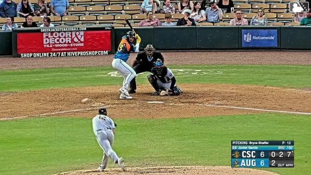 Bryce Shaffer Ball to Junior Garcia