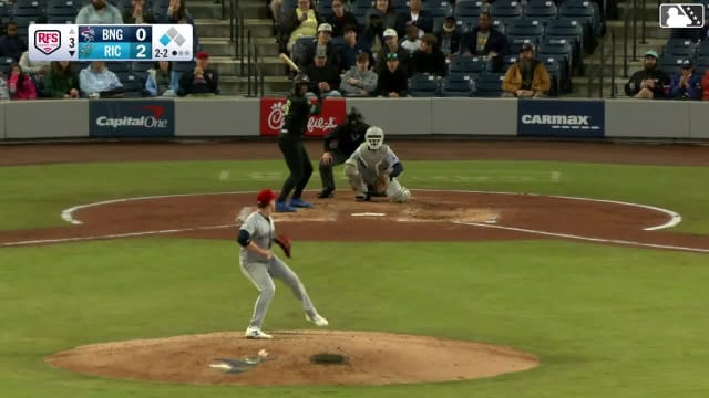 Bo Davidson singles on a ground ball to right fielder Jaylen Palmer. Parks Harber scores.