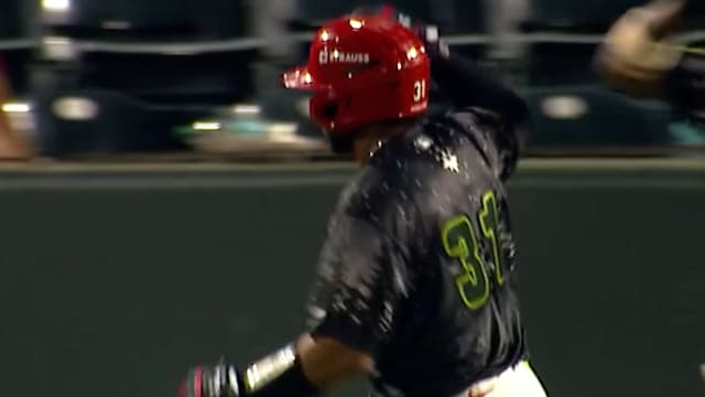 Rainiel Rodriguez's first multi-homer game of season