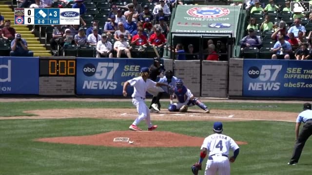 Braylon Payne doubles (13) on a sharp fly ball to left fielder Jose Escobar. Juan Baez scores. Luiyin Alastre to 3rd.