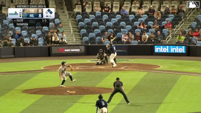 Yassel Soler homers (13) on a fly ball to center field. Slade Caldwell scores. Wallace Clark scores.