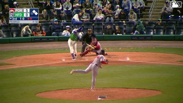 Yanquiel Fernandez crushes a three-run home run