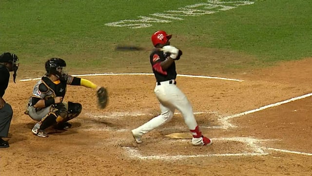 Hctor Rodrguez's RBI double