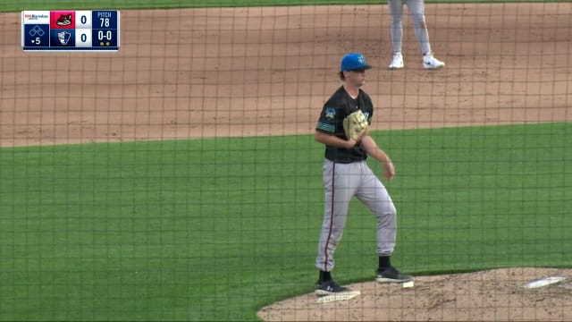 Joe Whitman fans six and allows one hit over five