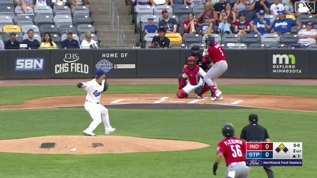Esmerlyn Valdez singles on a fly ball to left fielder Hendry Mendez. Dominic Fletcher scores.