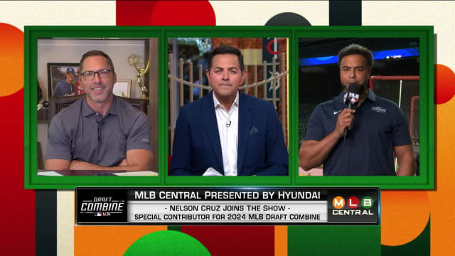 Nelson Cruz discusses the 2024 MLB Draft Combine